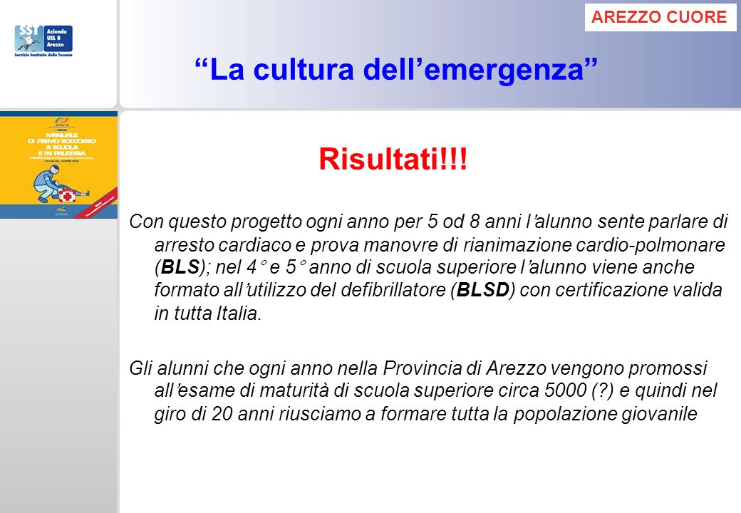 PROGETTO AREZZO CUORE. ppt scaricare